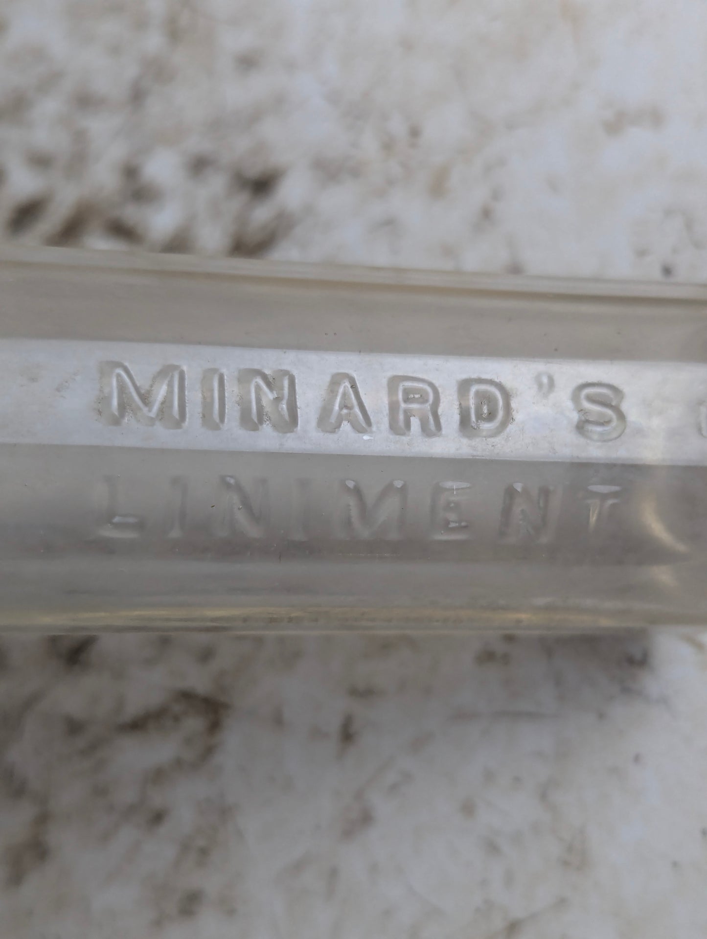 Vintage Minard's Liniment Patent Medicine Bottle - view 2