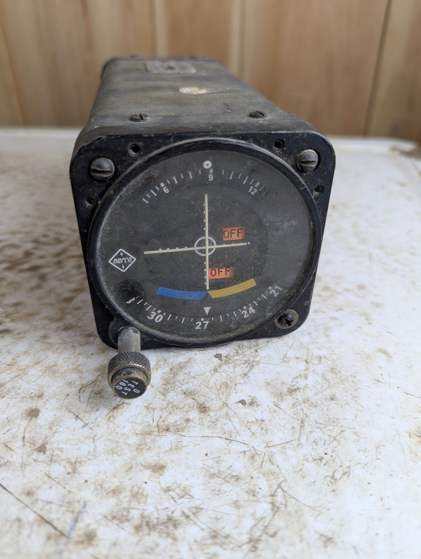 Vintage Narco VOA-8 VOR/LOC Converter Inidicator Aviation Instrument - Untested