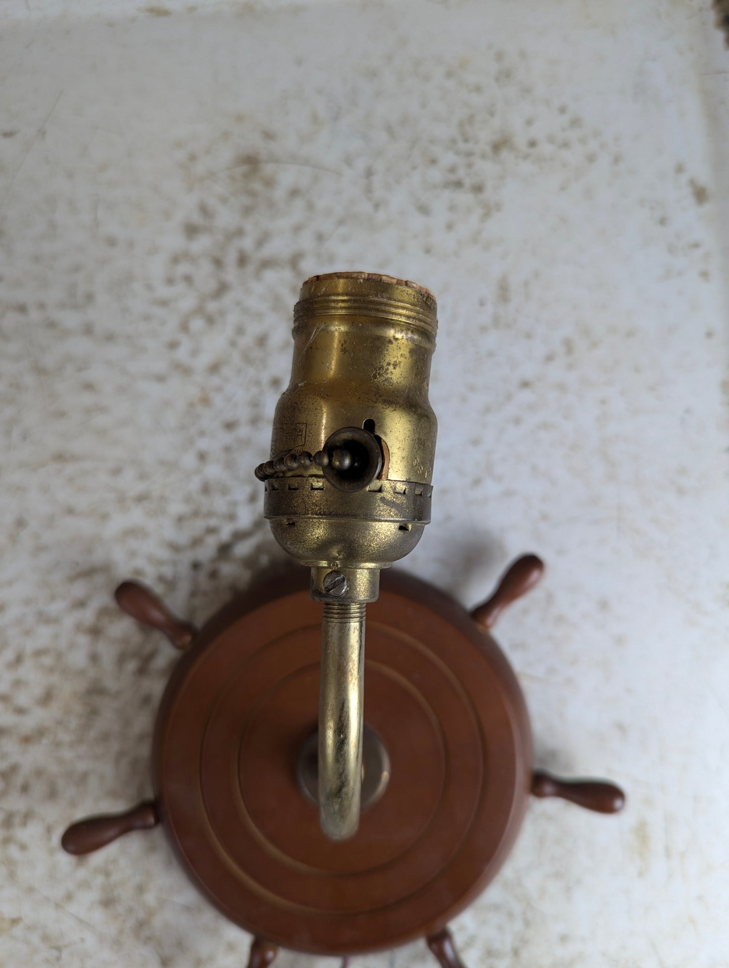 Vintage Nautical Plug-in Wall Sconce Lamp - view 2