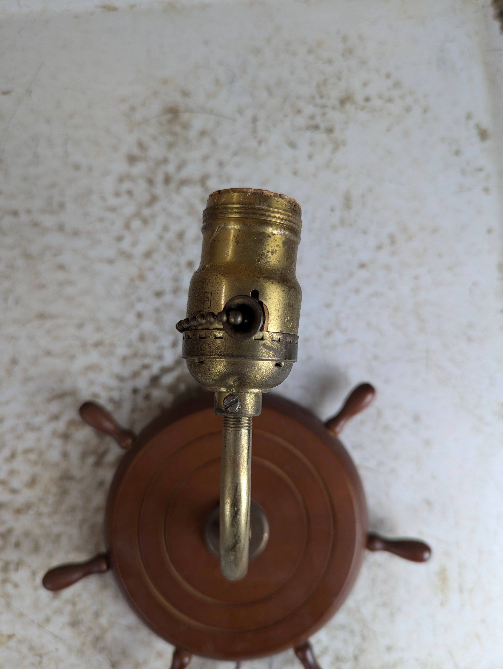 Vintage Nautical Plug-in Wall Sconce Lamp - view 2
