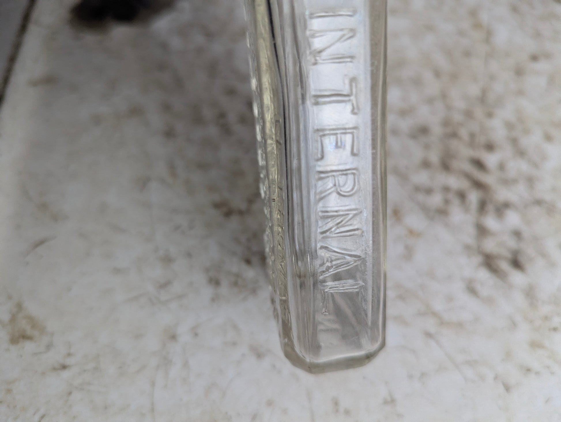 Vintage Northrop and Lyman S.N. Thomas Eclectric Oil Clear Glass Patent Medicine Bottle - view 4
