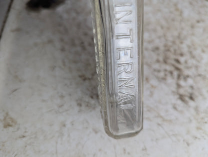 Vintage Northrop and Lyman S.N. Thomas Eclectric Oil Clear Glass Patent Medicine Bottle - view 4