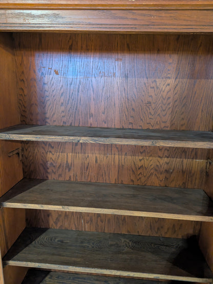 Vintage Oak 5-Shelf Bookcase - view 2