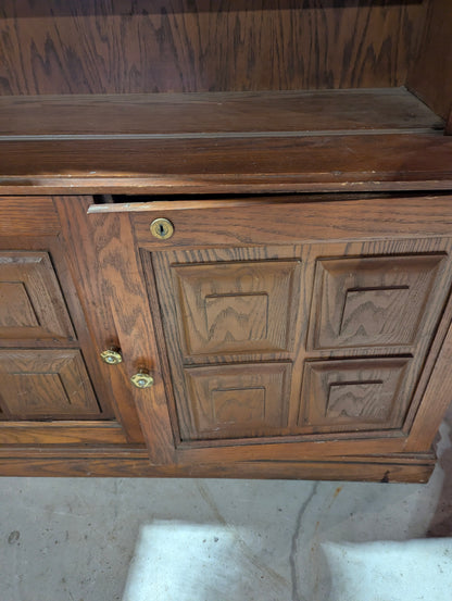 Vintage Oak 5-Shelf Bookcase - view 3