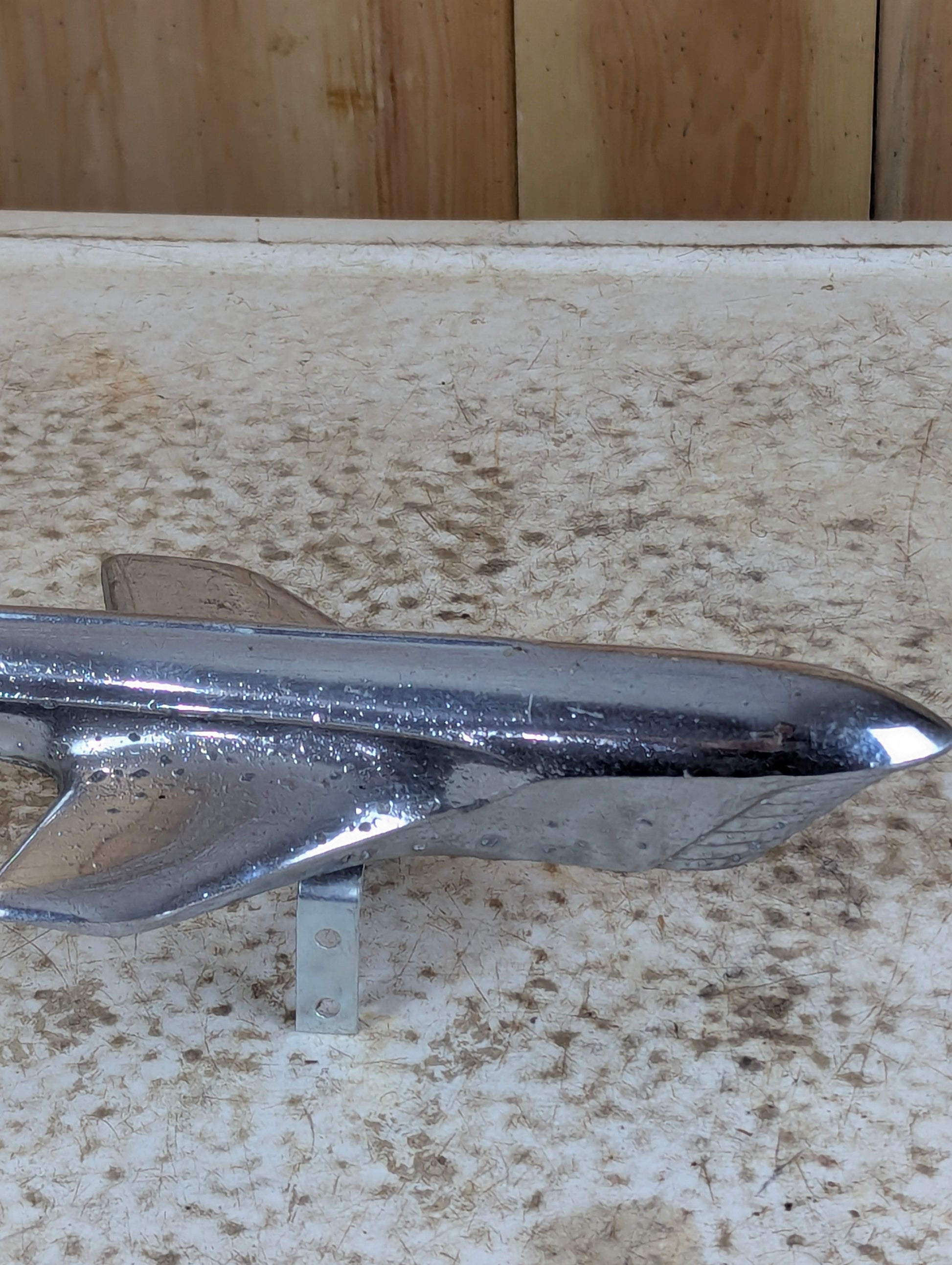 Vintage OEN 1952 Chevy Rocket Hood Ornament - view 2