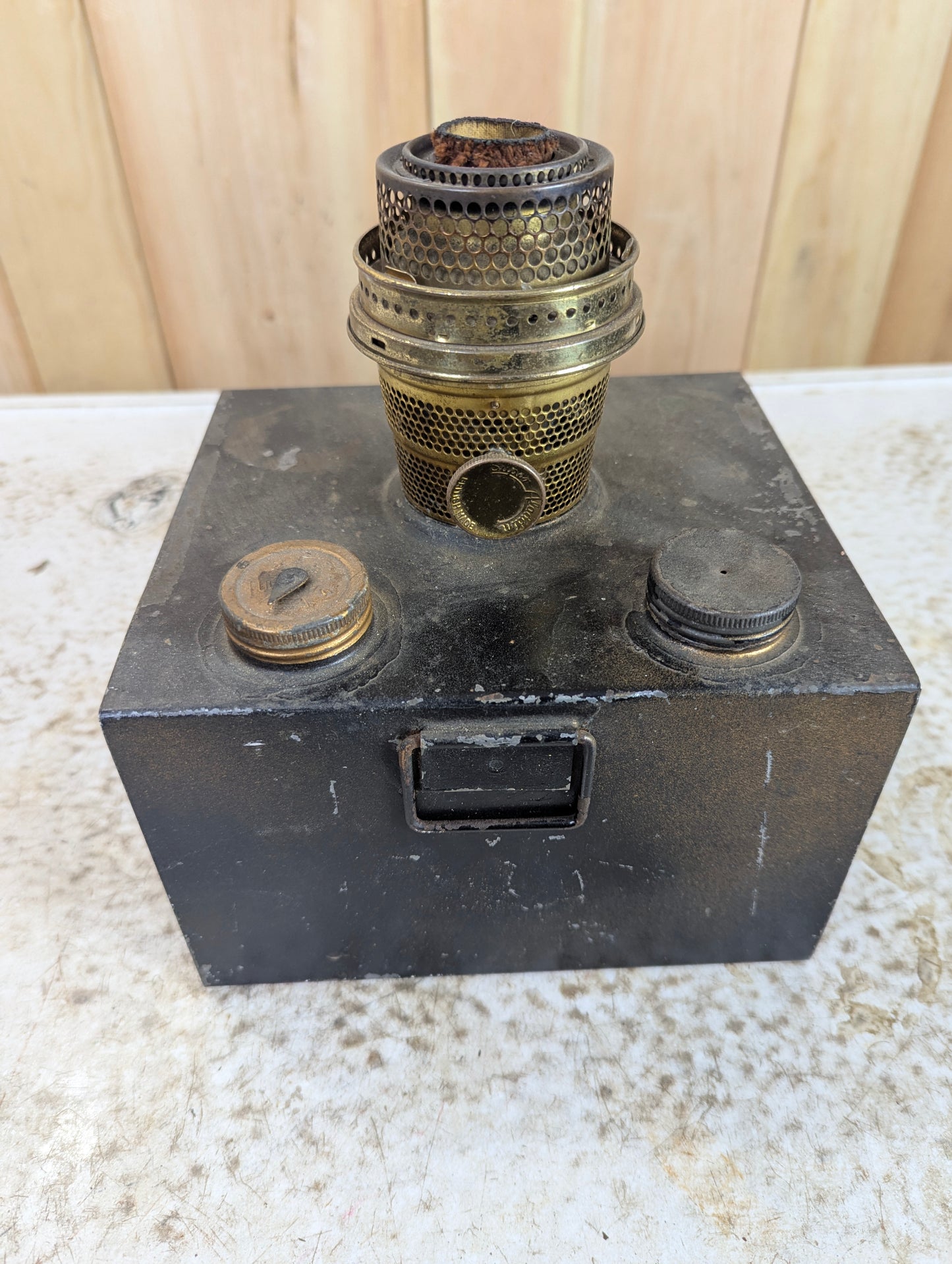 Vintage Oil Lamp with Aladdin Burner