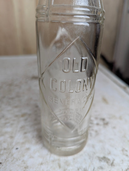 Vintage Old Colony Beverages 7 Fl. Oz. Embossed Soda Bottle - view 2