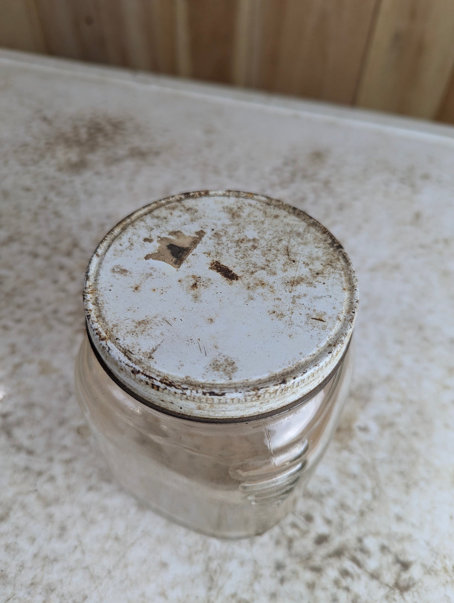 Vintage Old Mill Fine Cut Cigarette Tobacco Glass Jar - view 4