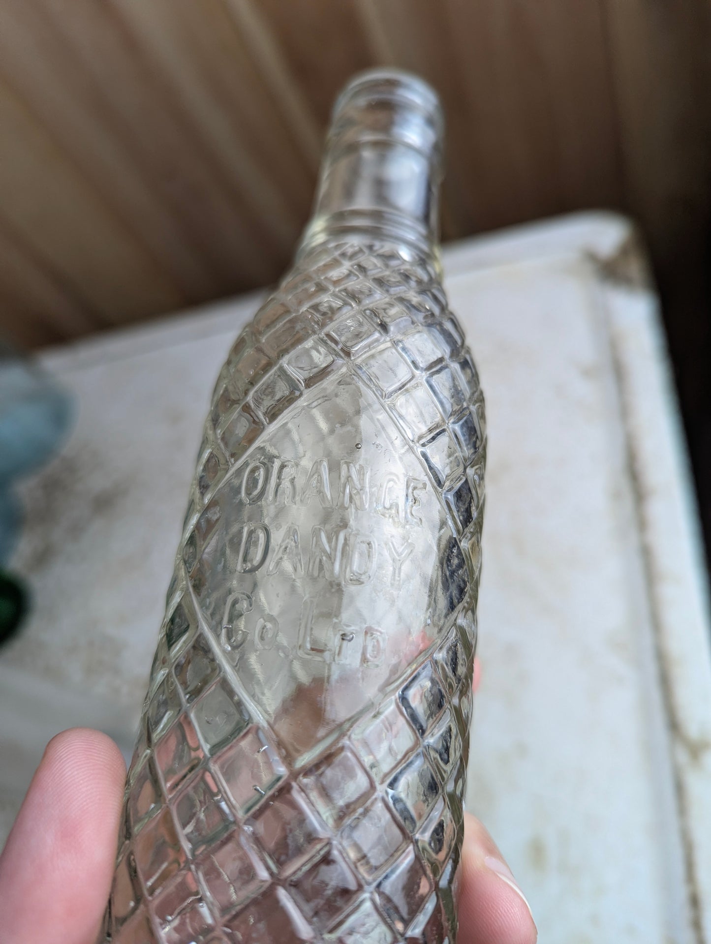 Vintage Orange Dandy Co. Ltd. Embossed 7oz Soda Bottle - view 2
