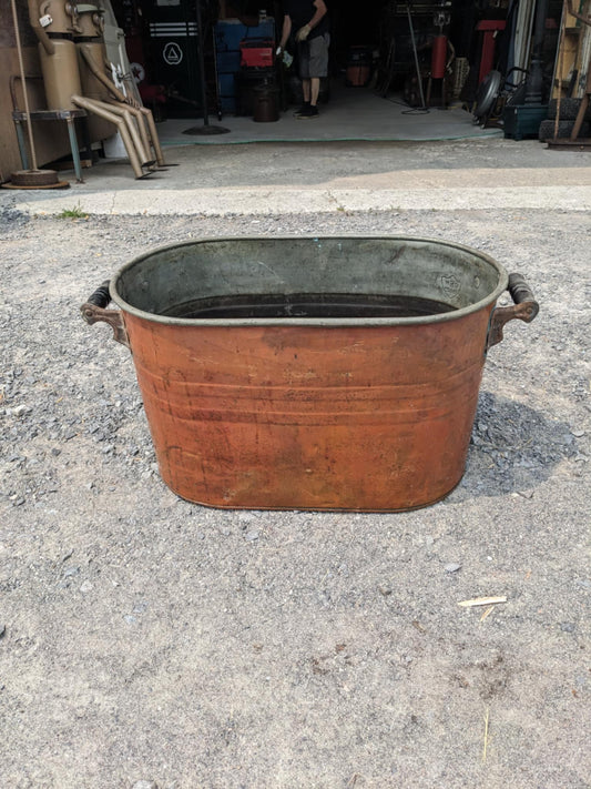 Vintage Oval Copper Tub