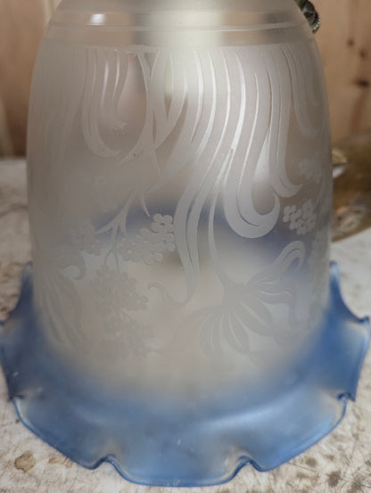 Vintage Pendant Light with Glass Shade - view 4