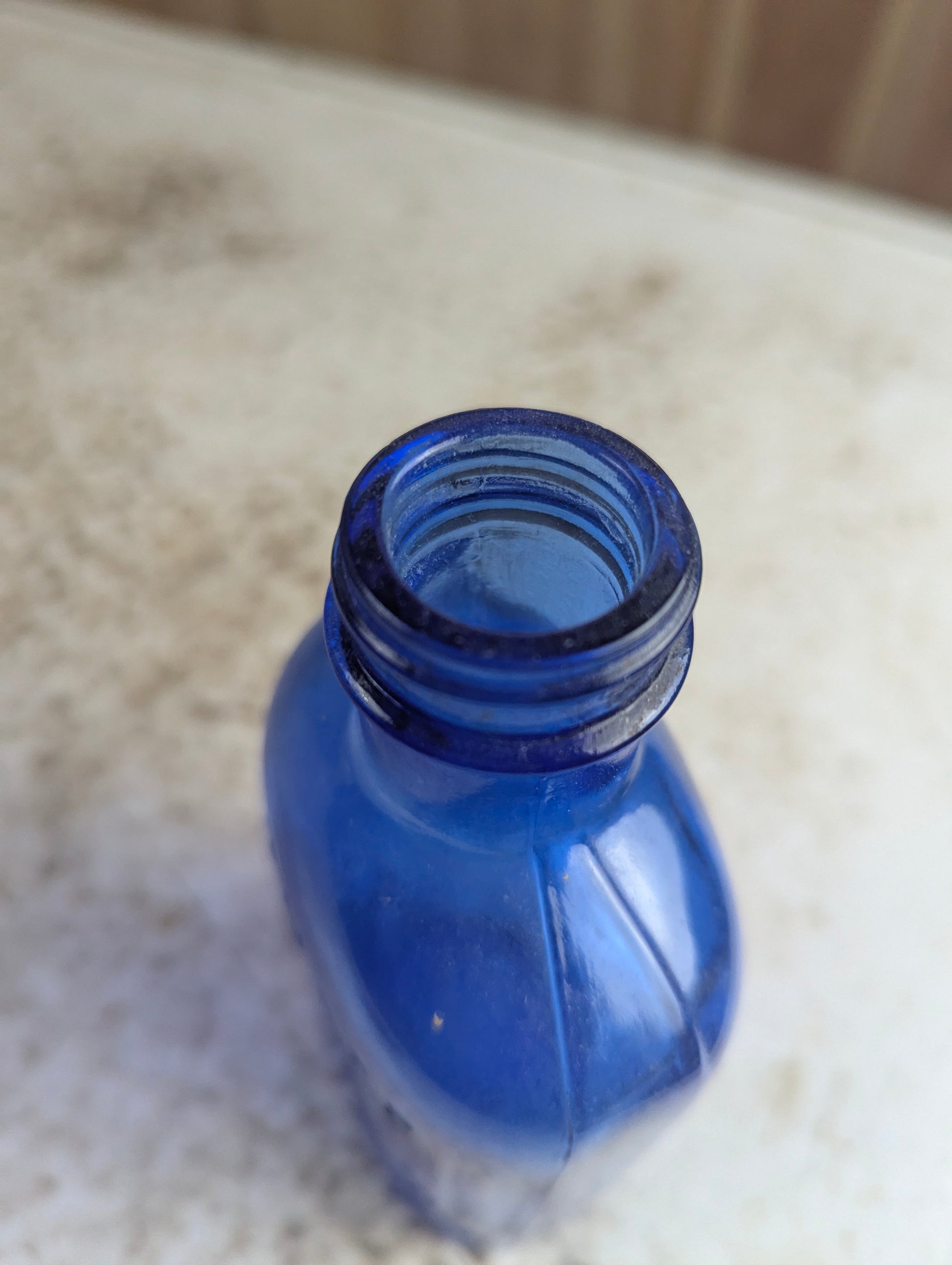 Vintage Philips Cobalt Blue Milk of Magnesia Bottle - view 4