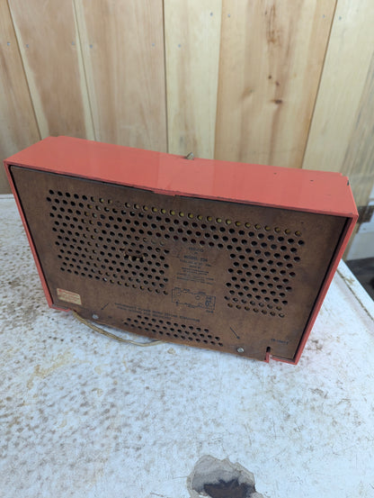 Vintage Pink Philco Twin Speaker Radio Model 826 - view 5