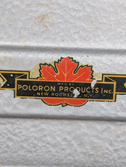 Vintage Poloron 14" x 6" x 6.5" Metal Tackle Box - view 6