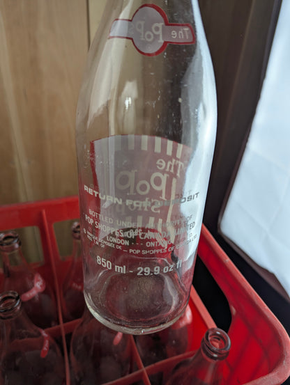Vintage Pop Shoppe Soda Crate with 12 850mL bottles - view 5