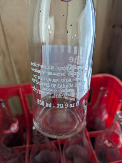 Vintage Pop Shoppe Soda Crate with 12 850mL bottles - view 6