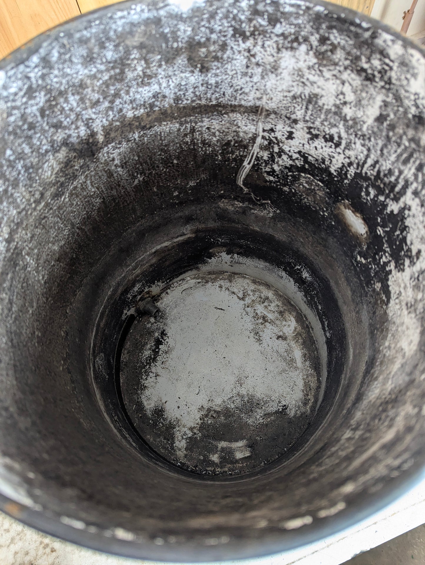 Vintage Porcelain Enamel Baptismal Font - view 5
