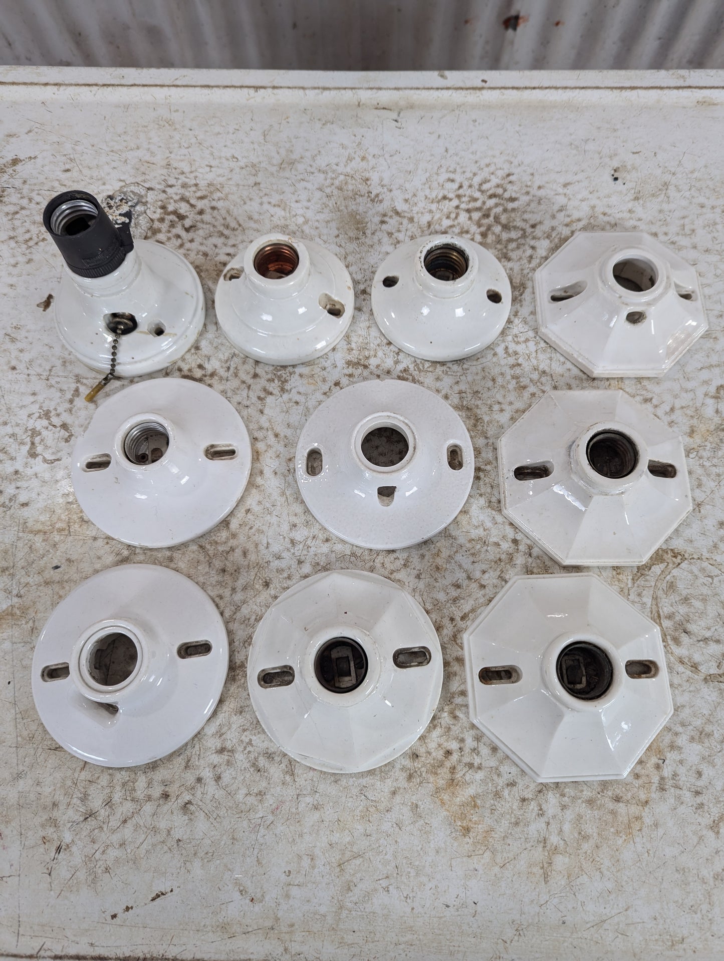 Vintage Porcelain Light Fixtures