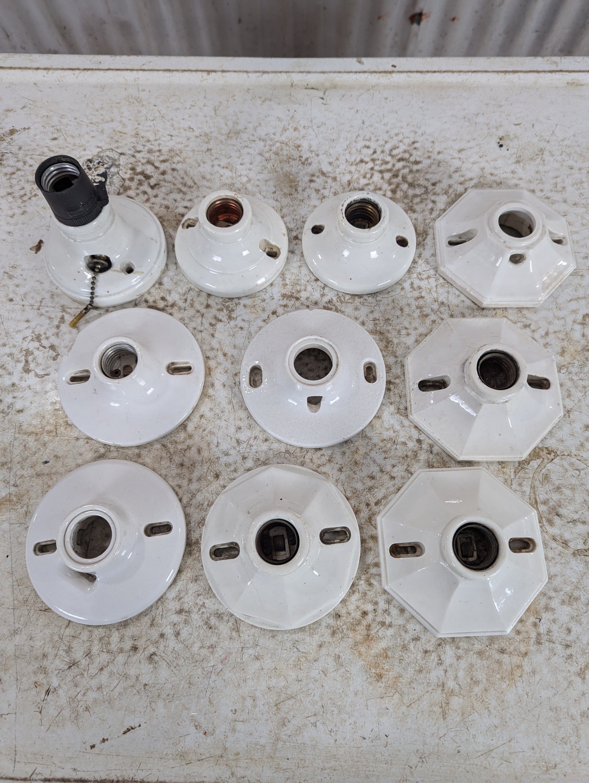 Vintage Porcelain Light Fixtures