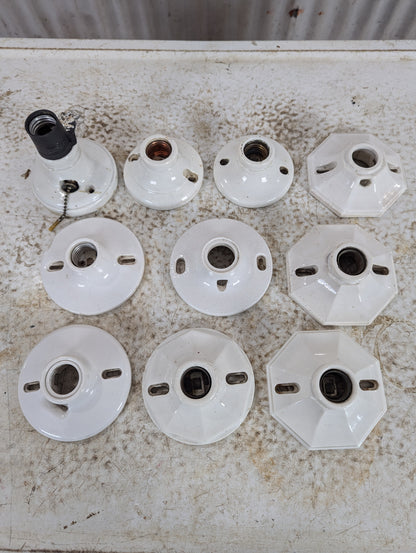 Vintage Porcelain Light Fixtures