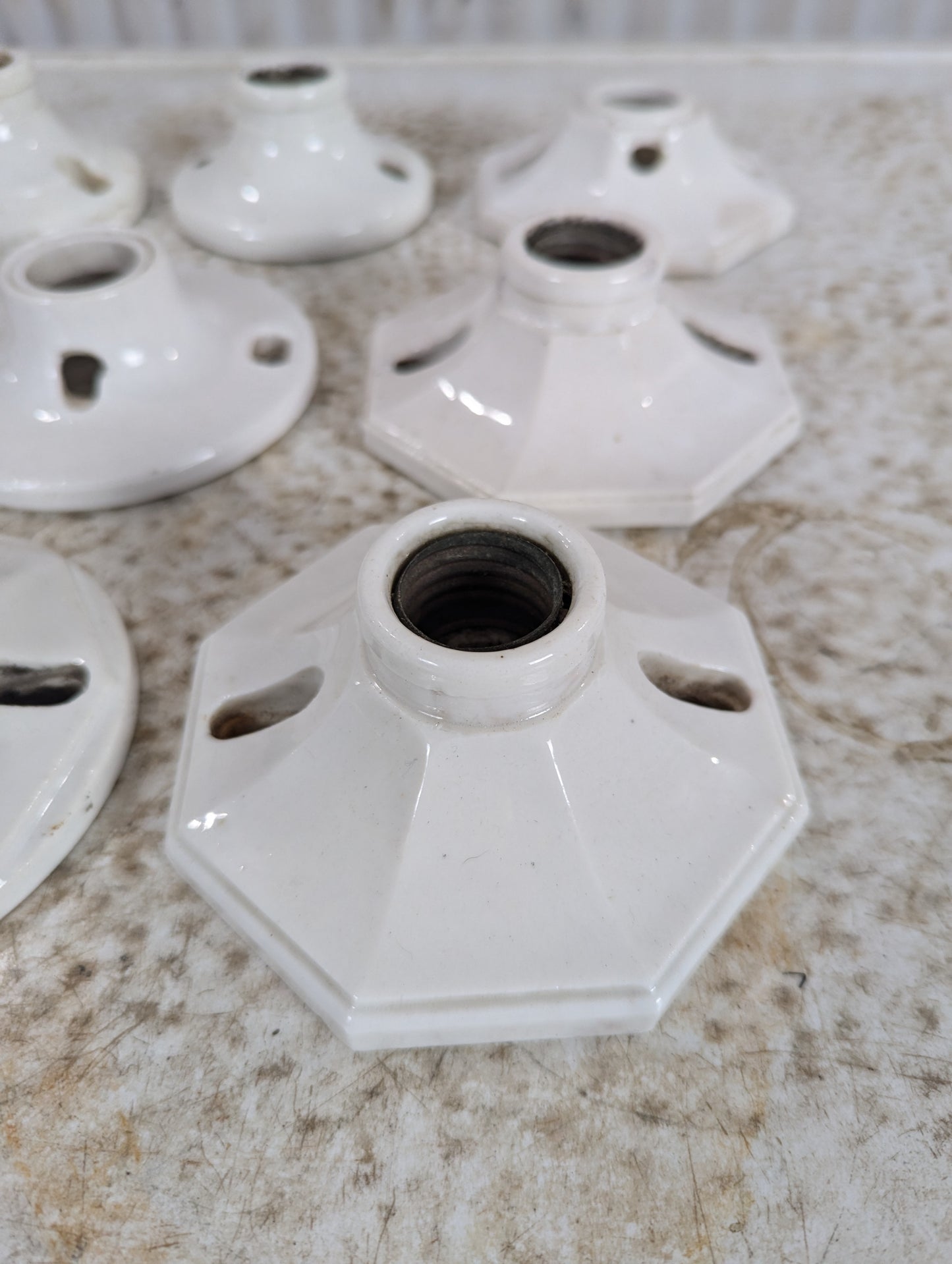 Vintage Porcelain Light Fixtures - view 2
