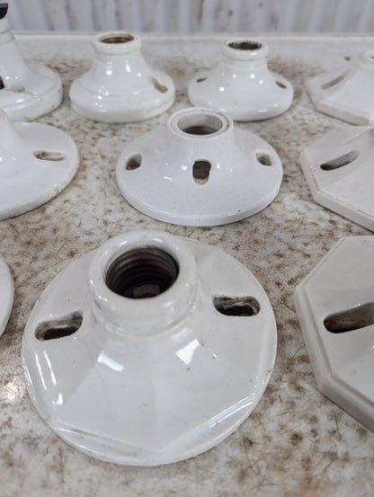 Vintage Porcelain Light Fixtures - view 3