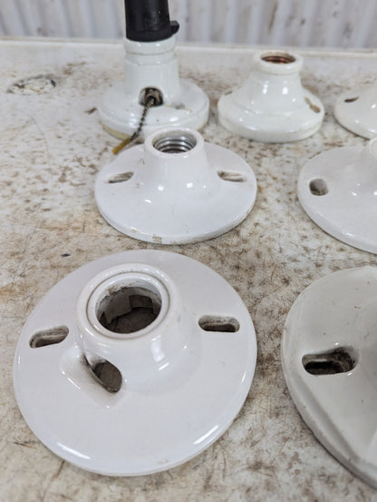 Vintage Porcelain Light Fixtures - view 4