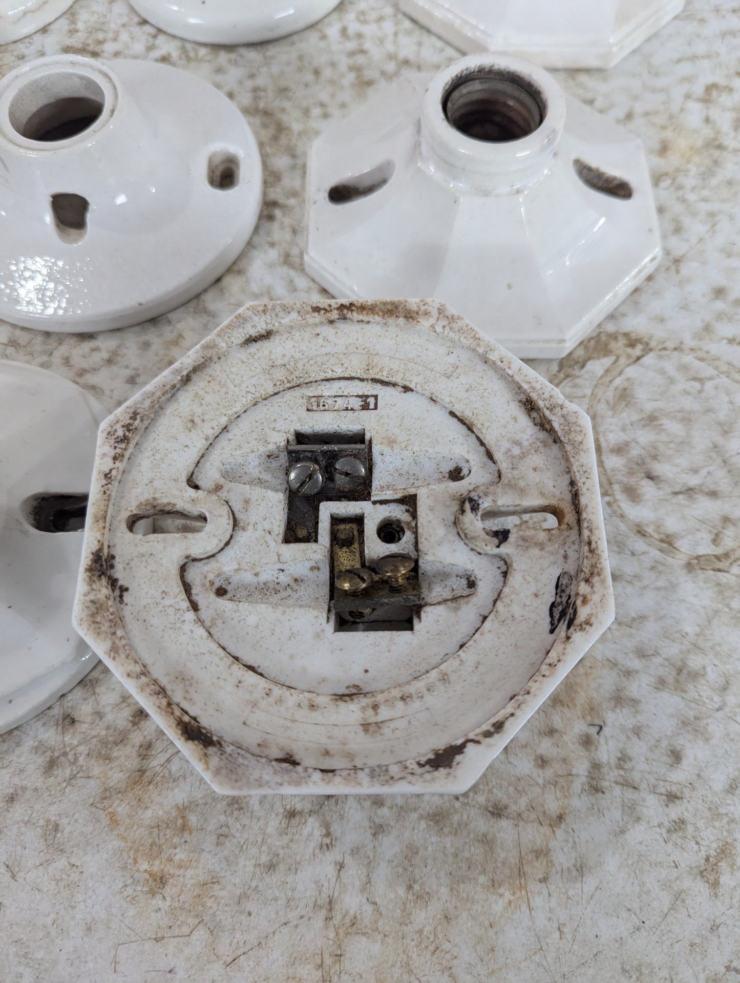Vintage Porcelain Light Fixtures - view 5