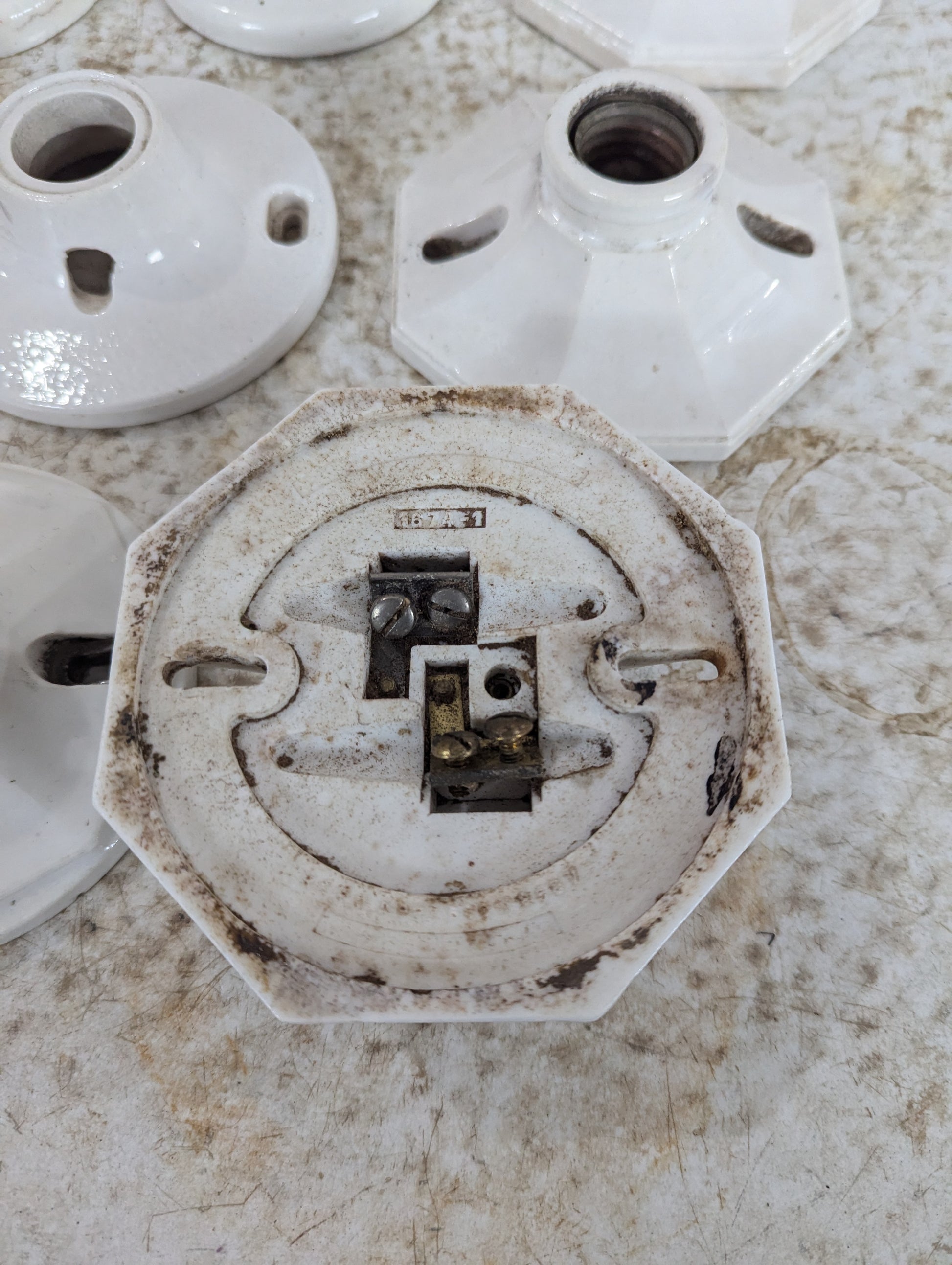 Vintage Porcelain Light Fixtures - view 5