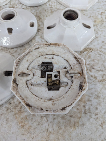 Vintage Porcelain Light Fixtures - view 5