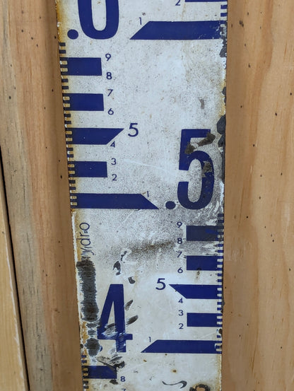 Vintage Porcelain Ontario Hydro Staff Gauge - view 3