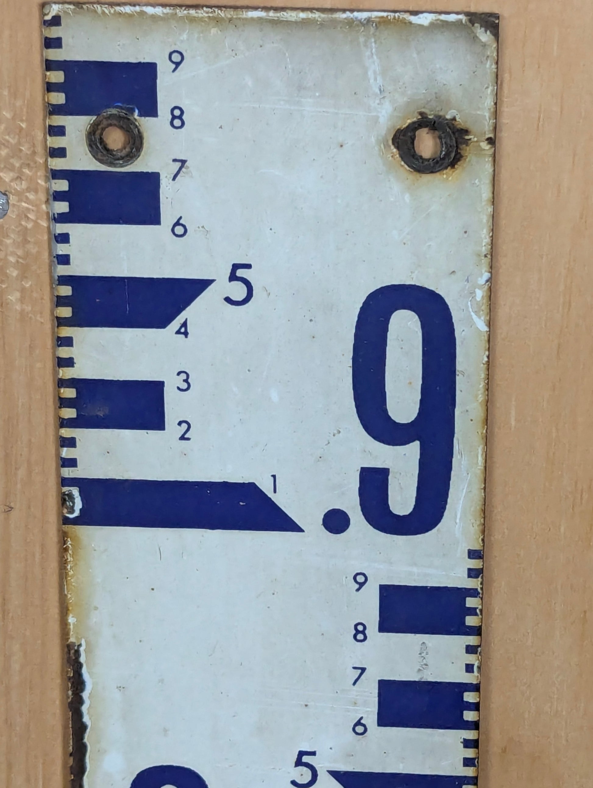 Vintage Porcelain Ontario Hydro Staff Gauge - view 5