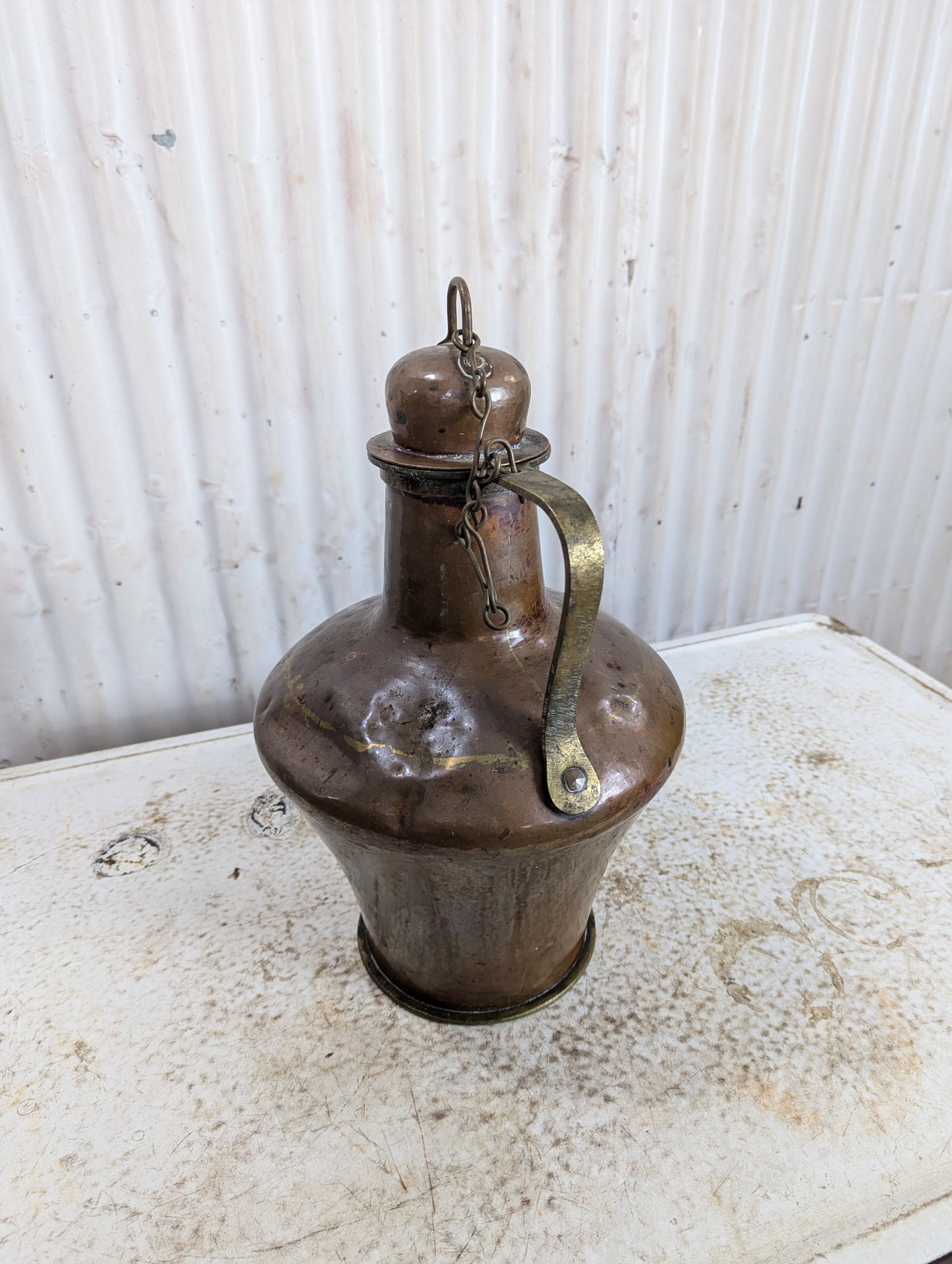 Vintage Portuguese Copper Brass Barracha - view 2