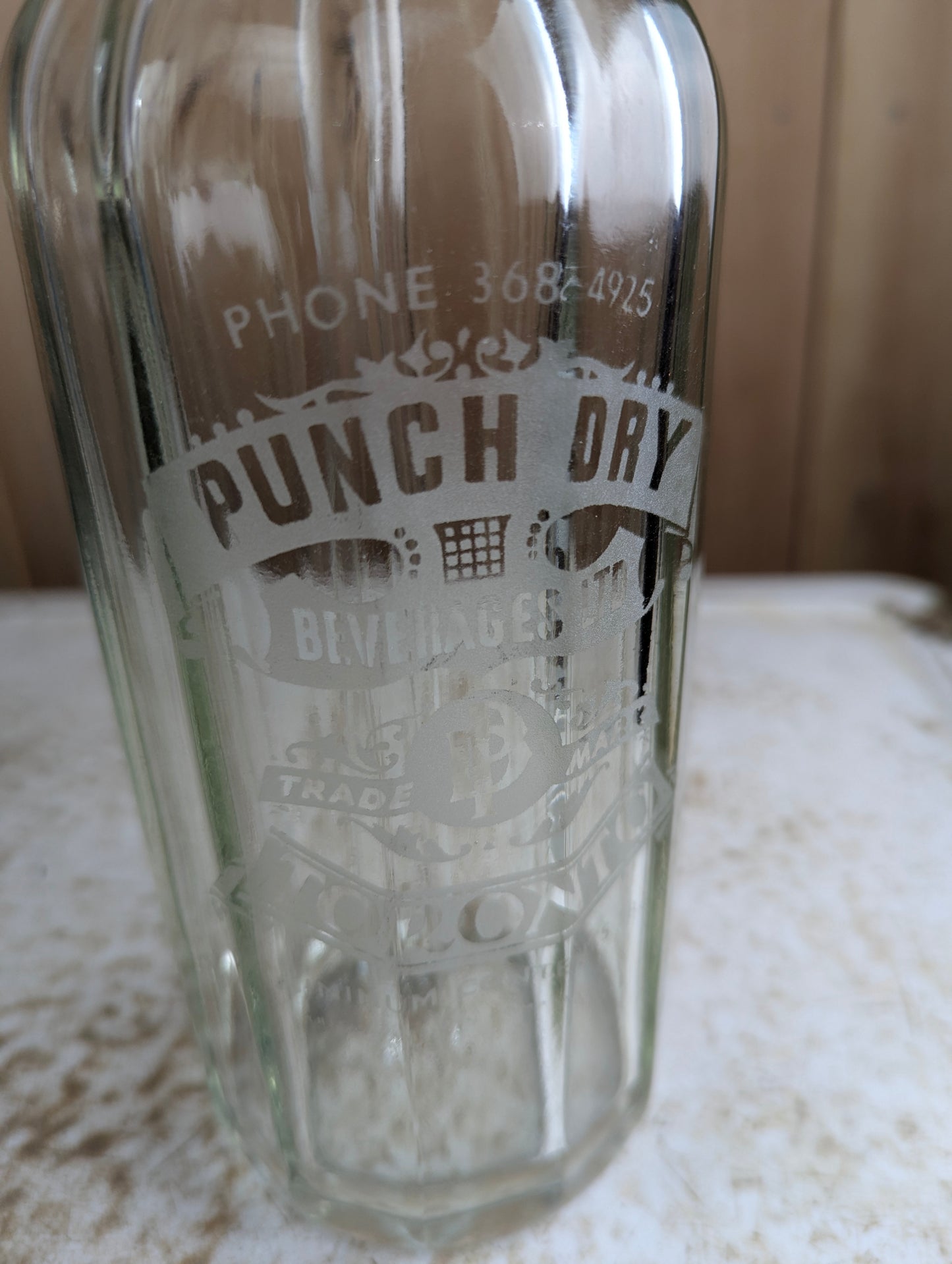 Vintage Punch Dry Beverages Toronto Soda Siphon Bottle - view 2