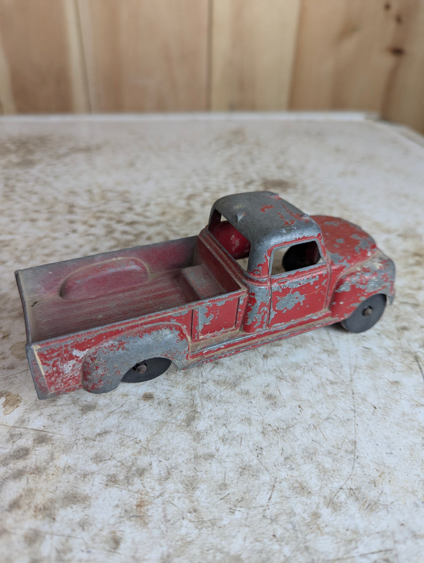 Vintage Red Metal Structo Truck - view 3