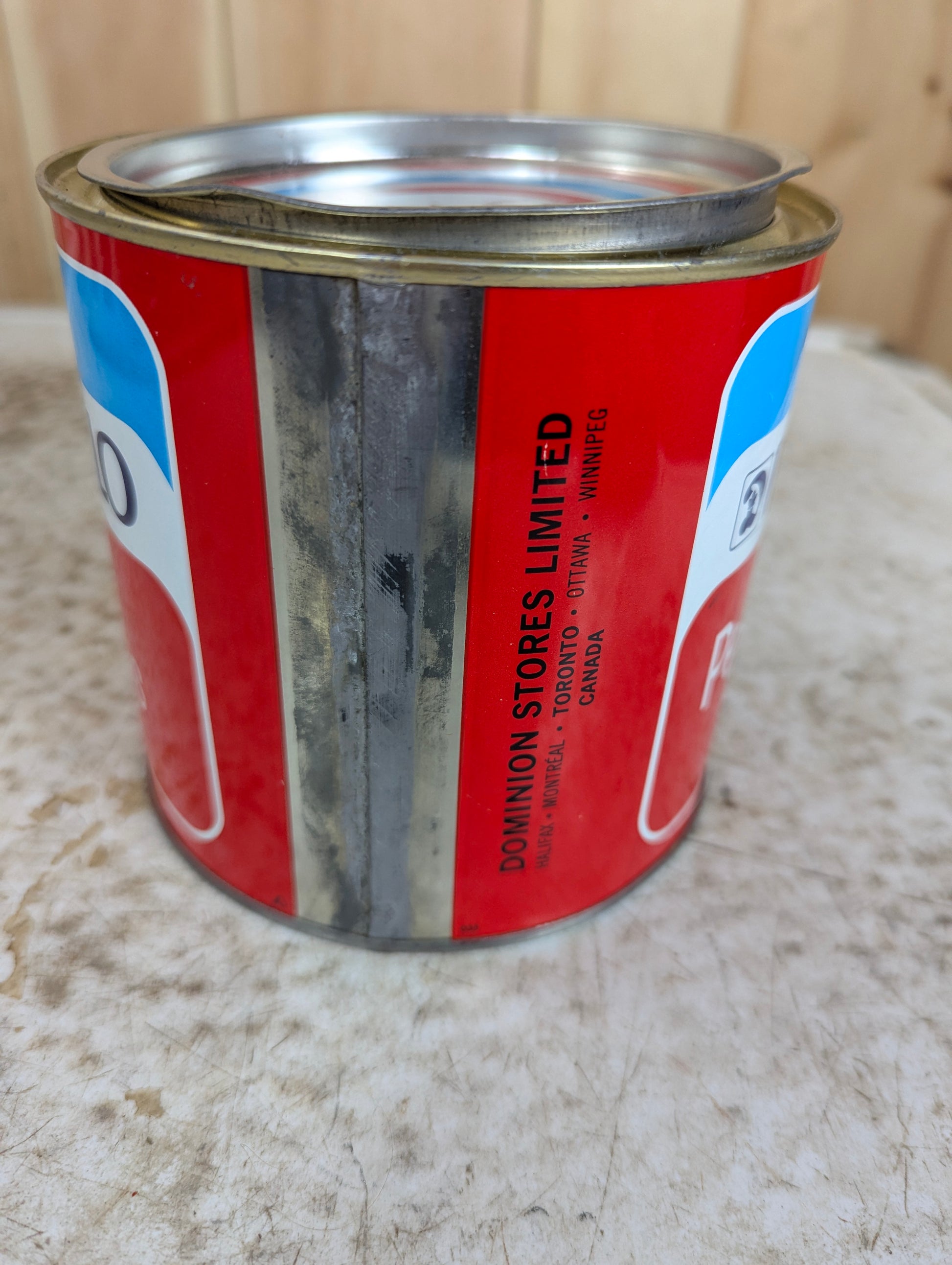 Vintage Richmello Peanut Butter 3 lb Tin with Lid - view 3