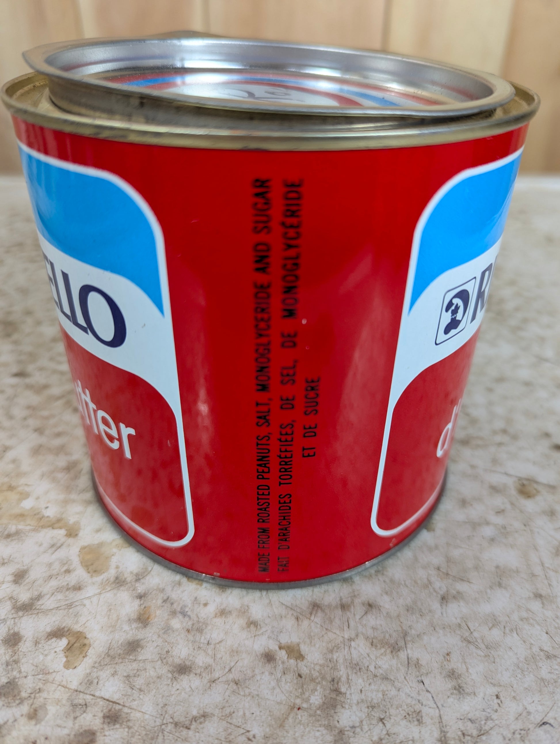 Vintage Richmello Peanut Butter 3 lb Tin with Lid - view 7