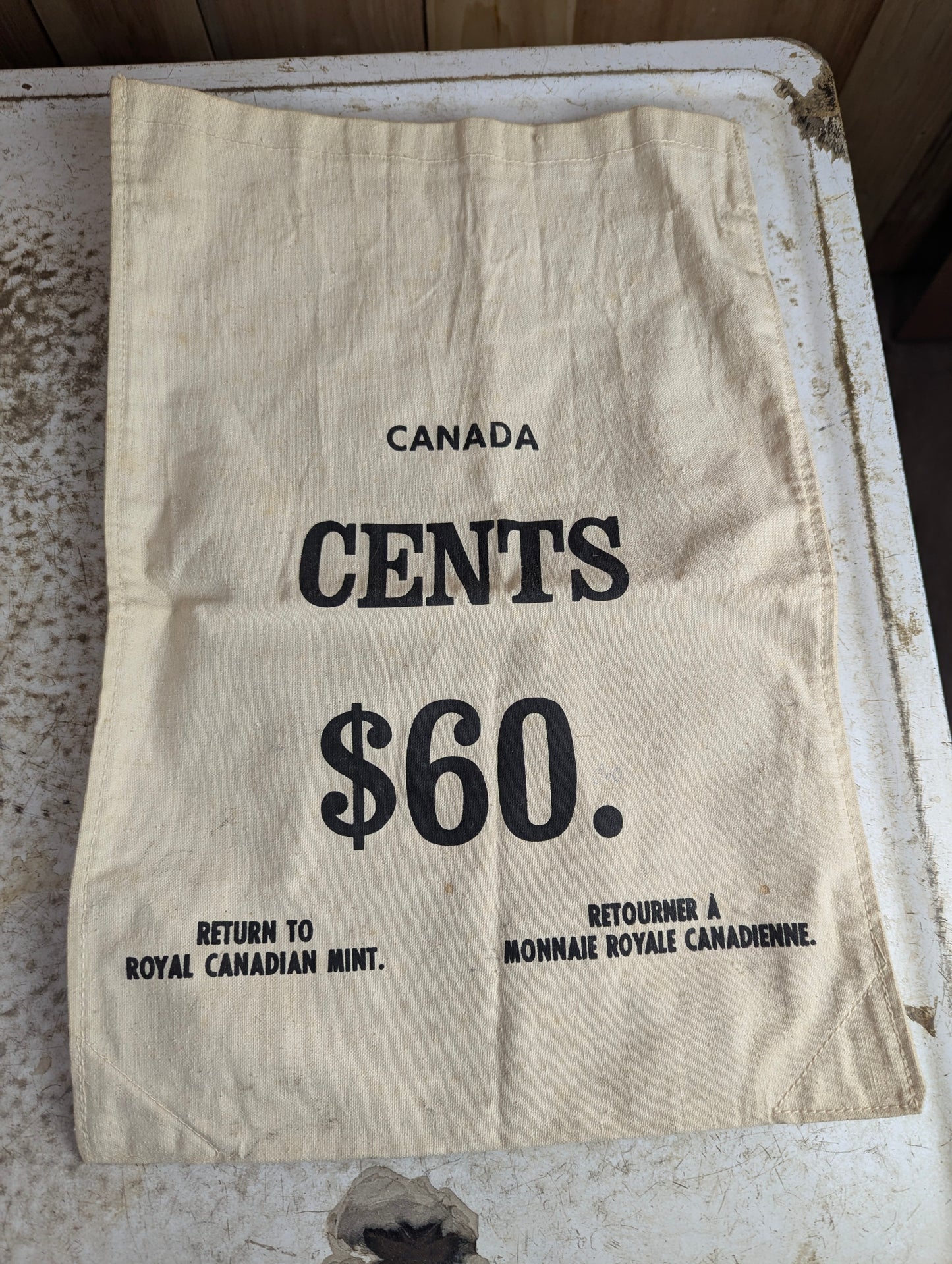 Vintage Royal Canadian Mint Penny Cent Bag