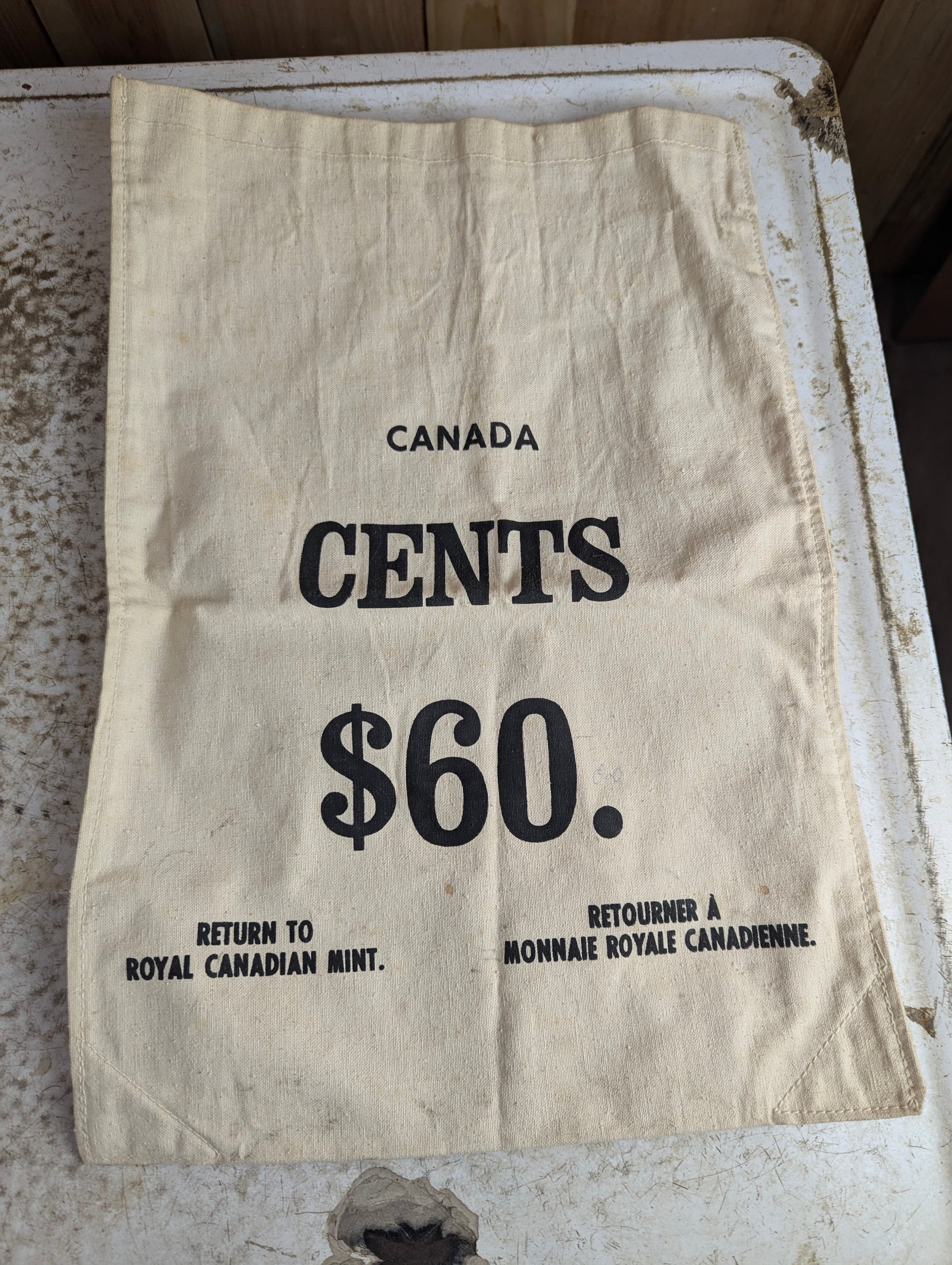 Vintage Royal Canadian Mint Penny Cent Bag