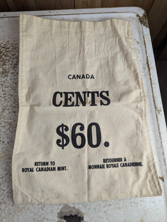Vintage Royal Canadian Mint Penny Cent Bag