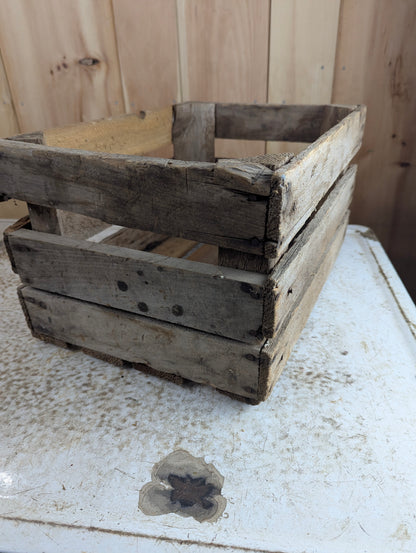 Vintage Rustic Wood Crate