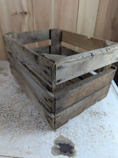 Vintage Rustic Wood Crate - view 3