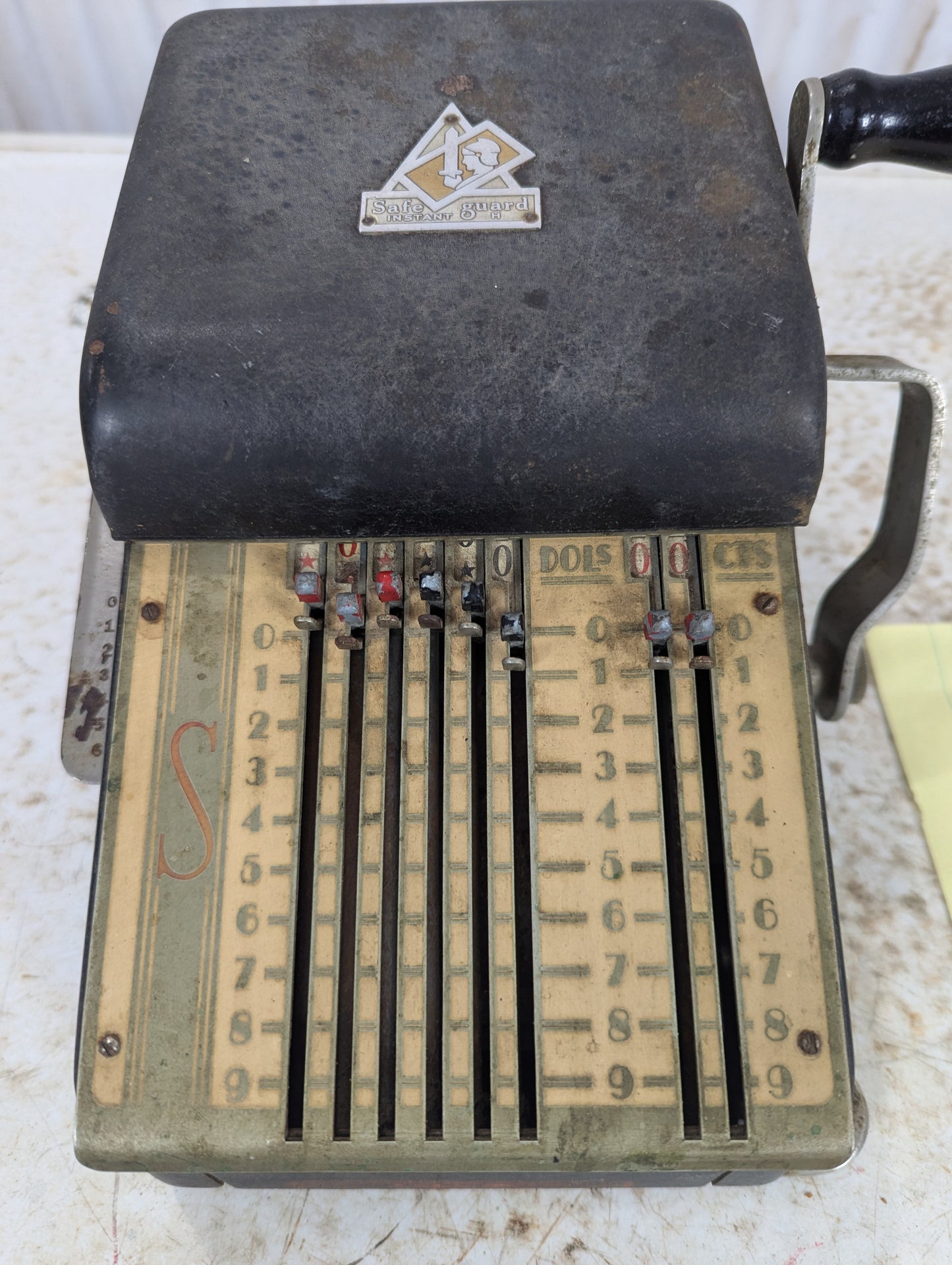 Vintage Safeguard Cheque Writer - view 2