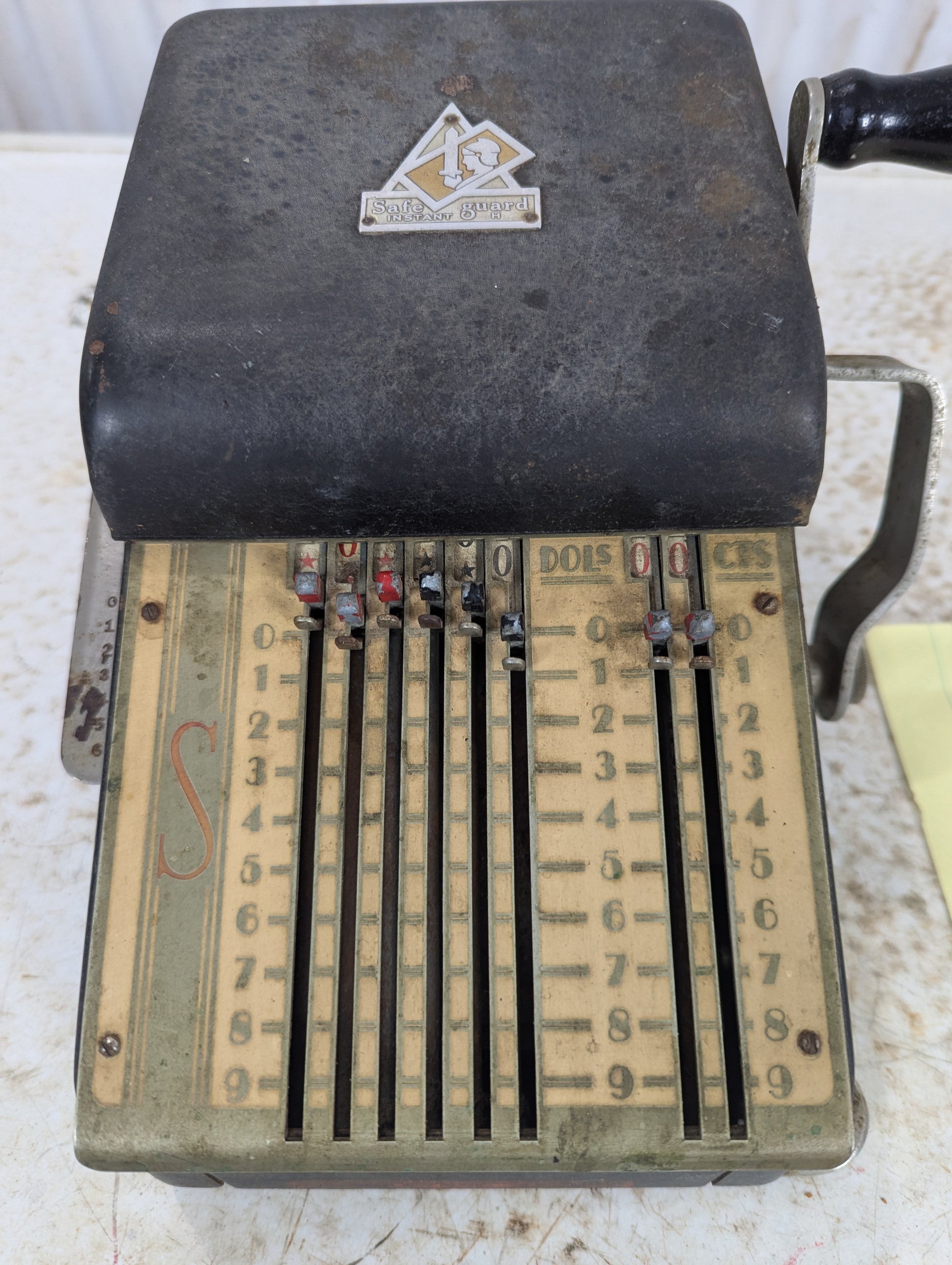 Vintage Safeguard Cheque Writer - view 2