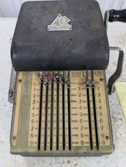 Vintage Safeguard Cheque Writer - view 2