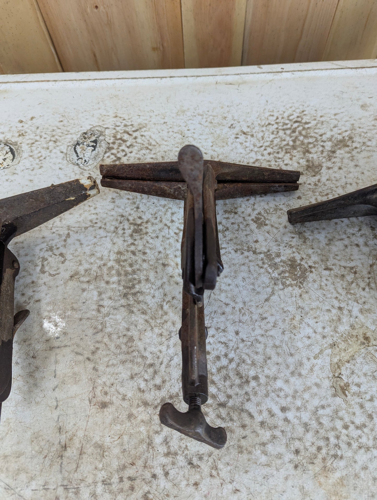 Vintage Saw Blade Vise Clamp - view 2
