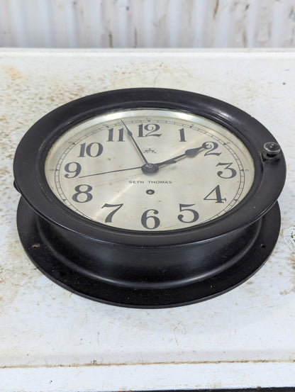 Vintage Seth Thomas Porthole Ships Clock