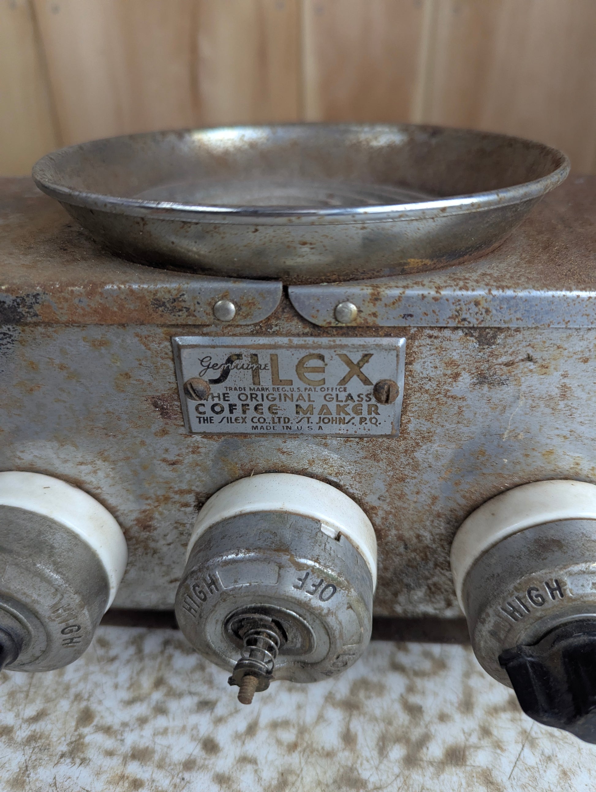 Vintage Silex 3 Burner Coffee Maker - Damaged, but Working - view 2