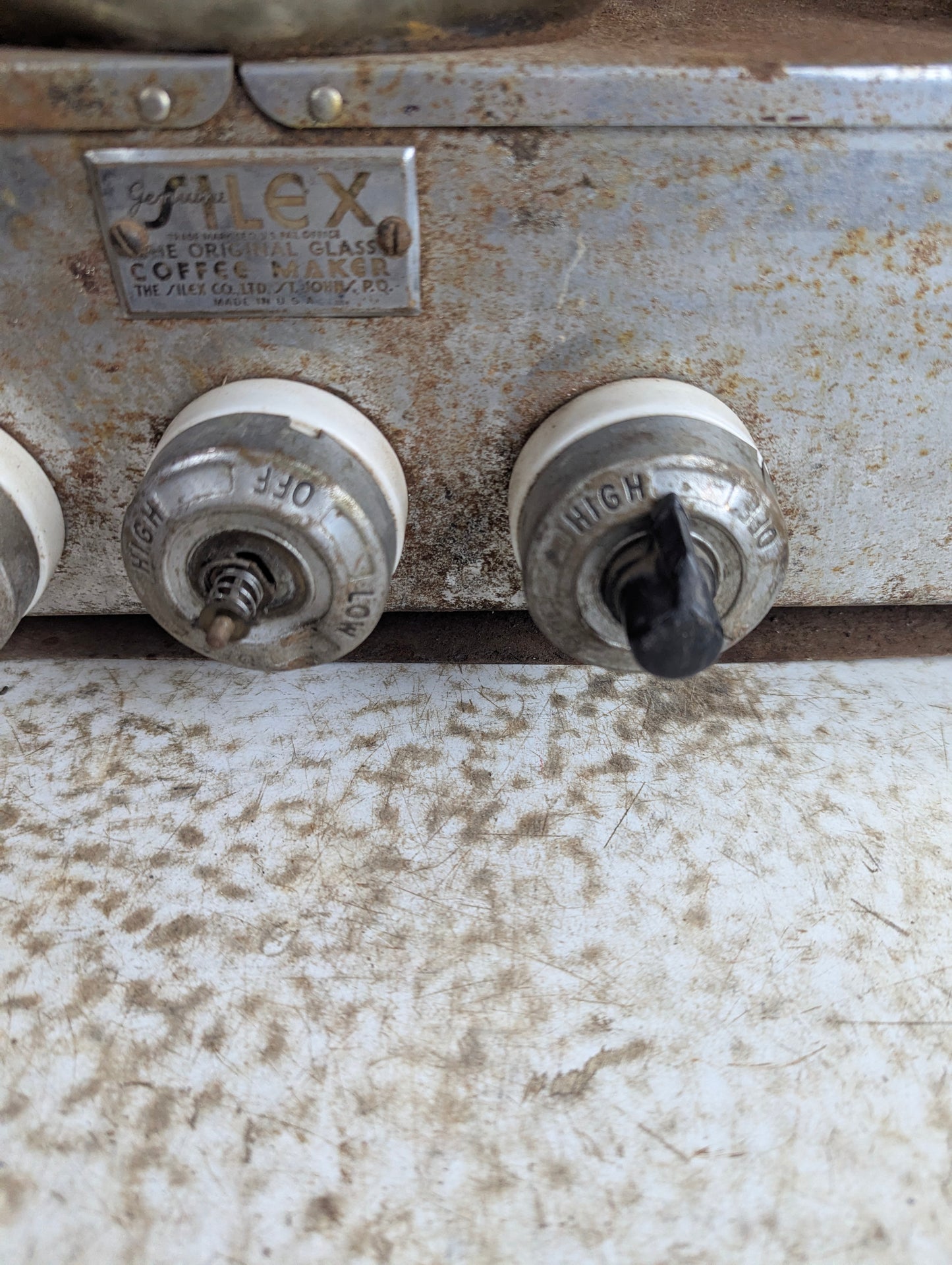 Vintage Silex 3 Burner Coffee Maker - Damaged, but Working - view 3