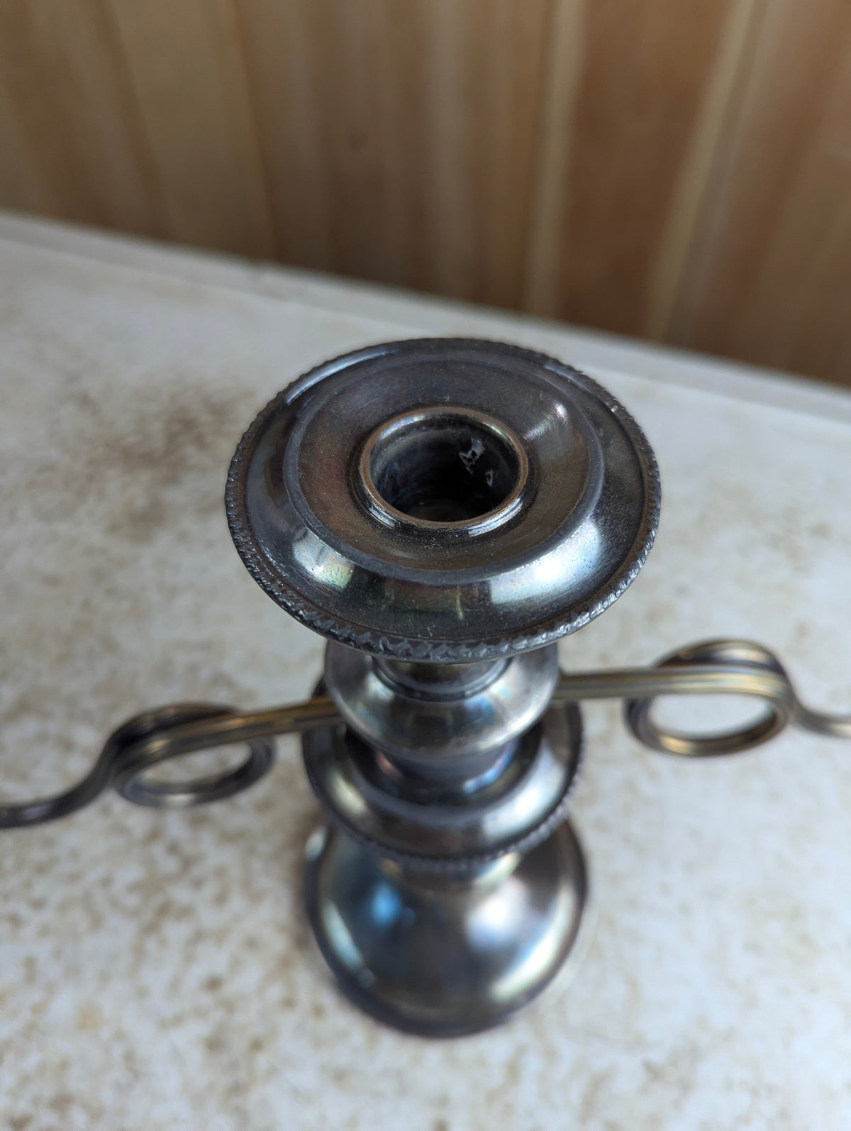 Vintage Silver-plated Three-Arm Candelabra - view 3